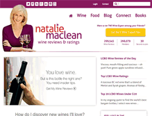 Tablet Screenshot of nataliemaclean.com